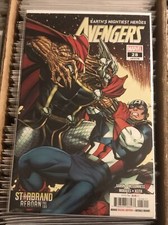 AVENGERS #28 STARBRAND BROOD THOR CAPTAIN AMERICA 1st WAR WIDOW MAIN COVER 2019