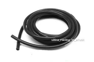 Black 5feet ID:10mm (3/8") Vacuum Silicone Hose Intercooler Coupler Pipe Turbo - Picture 1 of 5