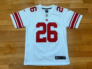 Camiseta deportiva azul barkley Nike #26 de los Nee York Giants juvenil mediana blanca - Imagen 1 de 4