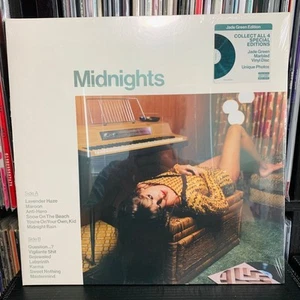 Taylor Swift - Midnights Jade Green Marbled Vinyl LP New Sealed Record Clock  - Picture 1 of 2