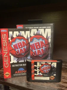 NBA Jam Sega Genesis CIB Excellent Condition - Picture 1 of 7