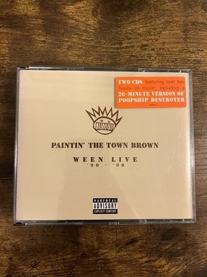 Ween Paintin' the Town Brown 1998 2XCD w/Hype Sticker Elektra Foto 1 de 4