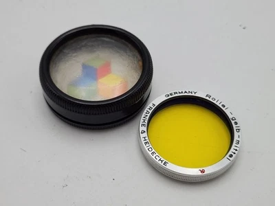 Rollei Franke & Heidecke Yellow Bay 1 Camera Lens Filter & Case for Bayonet I - Image 1 of 4