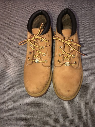 Stivaletti Timberland da donna premium impermeabili da trekking combattimento in pelle marrone taglia 7