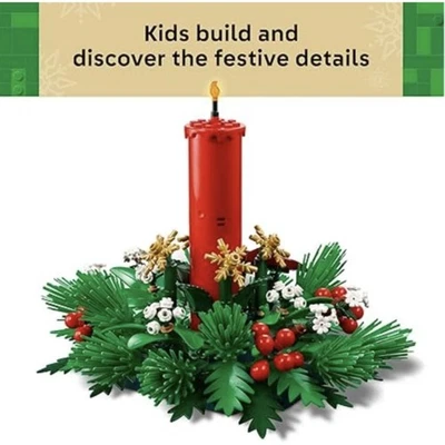LEGO Christmas Candle Table Decoration Building Toy 433pc 40743 - Image 1 of 4