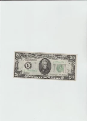 NEAR PERFECT AU+ BETTER CHICAGO 1934 $20 Federal Reserve Note! - Image 1 of 4