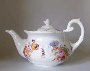 ANTIQUE COALPORT JUNE TIME TEAPOT 135mm  HIGH  GOOD CONDITION - Picture 1 of 3