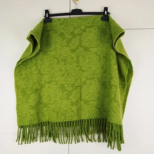ETRO Green Paisley Pattern 100% Wool Scarf Shawl Pashmina Scarf 70 x 130cm - Picture 1 of 6