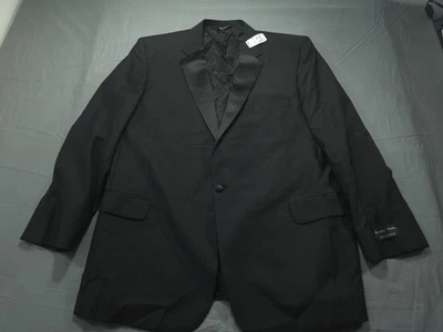 Blazer Jos A Bank Para Hombres 52 Largo Negro Esmoquin Chaqueta Abrigo Lana Firma Nuevo con Etiquetas Foto 1 de 4