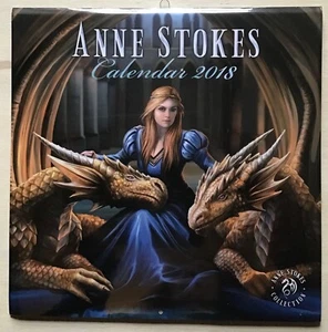Anne Stokes Collection Calendar 2018 ~ Artwork ~ Collectors ~ Month To View - Picture 1 of 2