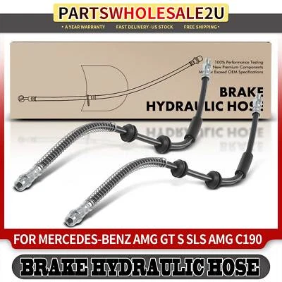 Manguera hidráulica de freno delantero 2 piezas para Mercedes-Benz C190/X290 AMG GT C197 SLS AMG Foto 1 de 4