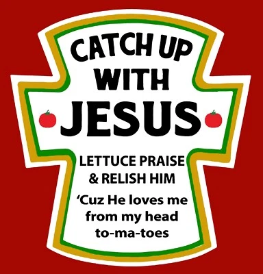 Ponte al día con Jesús transferencia de hierro para camiseta + otras telas claras y oscuras #1 Foto 1 de 4