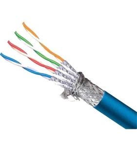 CAT7 10G Solid-Bare Copper Bulk Cable BLUE 1000FT - Picture 1 of 1