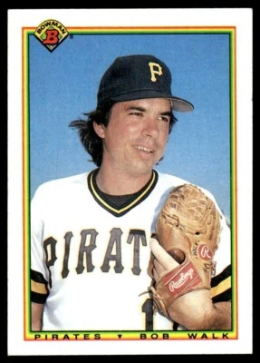 Bob Walk #163 1990 Bowman Pittsburgh Pirates - Image 1 of 2