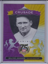 WALTER JOHNSON 2014 Panini Hall of Fame Crusades Purple #30/75 #2 (C5693)