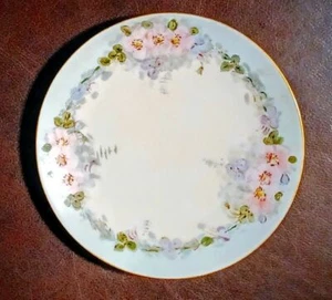 💥VINTAGE - ANTIQUE - Hand Painted - BAVARIAN - ZIMMER - PLATE GOLD GUILDING💥 - Bild 1 von 4