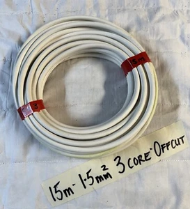 15m of 3 Core 1.5mm flexible Cable Off Cut Never Used - Picture 1 of 5