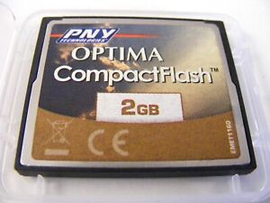2GB Compact Flash Card (2GB CF Card) PNY Used