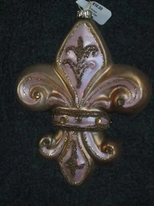 Fleur De Lis Ornament 2 styles - Raz - Picture 1 of 2