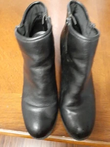 Womens Black Ankle Leather Boots By Call It Spring Size 8.5 - Picture 1 of 7
