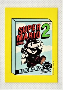 Vintage 1989 Topps Nintendo Super Mario Brothers 2 Sticker #1