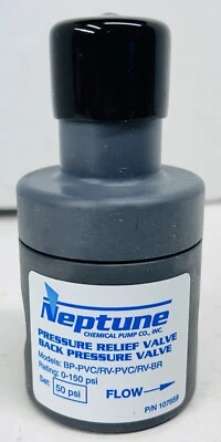 Neptune RV-BR 1/2" 50psi Water Relief Valve Pressure Pump BP-PVC/RV PVC/RV-BR - Image 1 of 4