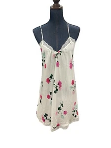 Kate Spade Intimates Neu mit Etikett weiß rosa Blumen Spitze Braut Nachthemd Größe Large - Bild 1 von 8
