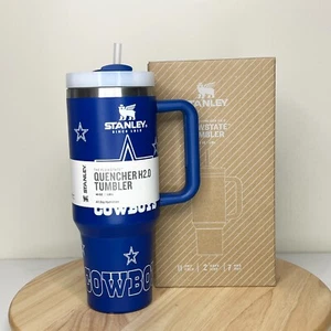 Stanley Dallas COWBOYS Quencher H2.0 Flowstate Tumbler Cup 40 oz NEW Blue - Picture 1 of 6