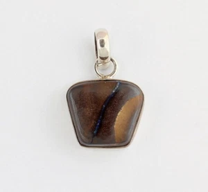 Boulder Colgante de Ópalo 925 Plata Gema Joya Natural Auténtico Australia Bonito - Imagen 1 de 2
