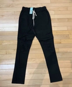 HERREN RIPPED SKINNY HOSE EPTM THRASHER PANT SCHWARZ HOSE DISTRESSED S-XL EP6329 - Bild 1 von 4