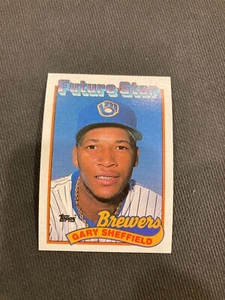 1989 Topps Baseball Gary Sheffield Rookie (#343) - Picture 1 of 2