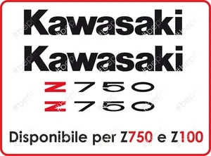 Kit N 4 Aufkleber für Kawasaki Z750 / Kawasaki Z1000. WUNSCHFARBE AUSWÄHLEN - Bild 1 von 2