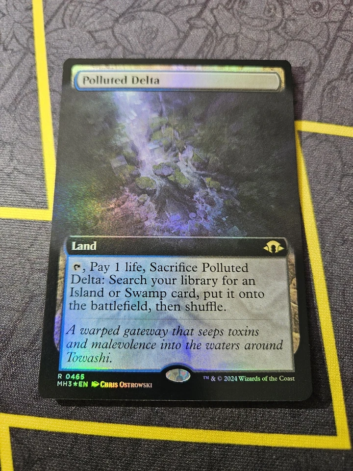Polluted Delta - Rare Extended Art Foil - Modern Horizons 3 - MTG - Image 1 of 1
