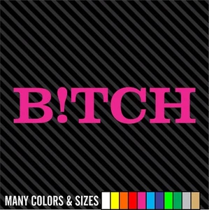 Bitch funny Sticker JDM Drift Honda pink girl Car Truck Window Vinyl Decal Stick - Picture 1 of 15