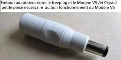 1/Embout Adaptateur entre  Freeplug CPL Free et modem V5 Freebox - Photo 1/3