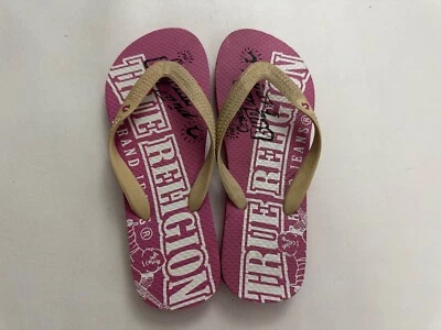 Nuevas Sandalias Chanclas True Religion Color Rosa Talla Pequeña (5/6) Foto 1 de 3