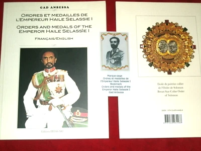 HAILE SELASSIE I'S  Ethiopian and International AWARDS.  AUTHOR SIGNED RASTAFARI - Image 1 of 4