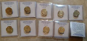 Lot of 10 5 Agorot Coins Ancient Widow's Widows Mite Coin on Modern Israeli coin - Picture 1 of 2