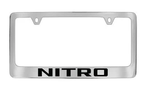 Dodge Nitro Chrome Plated Brass Metal License Plate Frame Holder - Picture 1 of 1