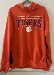 Clemson Tigers Hoodie Mens XXL Orange Breathable Fleece Colosseum Athletics - Picture 1 of 3