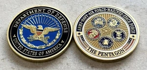 DOD Department Of Defense Pentagon Challenge Coin Army Air Force Navy - Picture 1 of 5