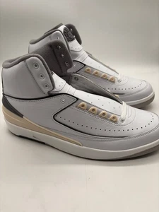 Air Jordan 2 Retro White Cement Grey Sail Black US 11 EU 45 Sneaker - Bild 1 von 7