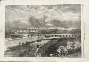 1862 Antique Engravings - Preston, Lancashire - City Panorama & Guild Festival - Picture 1 of 5