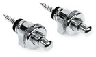 Genuine Schaller CHROME S-Lock Guitar Strap Locks Pair/Set, Made in Germany