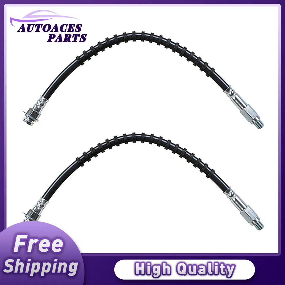 Sunsong Front Brake Line Brake Hose 2x for 1974 till 1978 Ford Mustang II - Image 1 of 2
