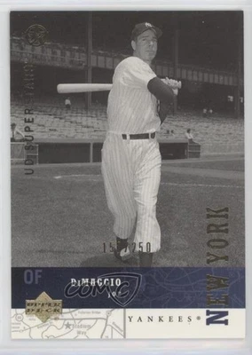 2002-03 Upper Deck UD Superstars Gold /250 Joe DiMaggio #153 HOF - Image 1 of 2