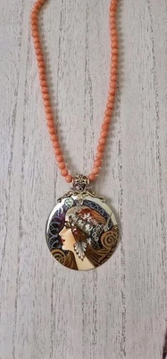 Collar Colgante Doncella Pintado Plata Esterlina Michael Valitutti Gemas En Vogue Foto 1 de 4