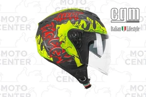 CASCO DEMI JET CGM 126X IPER ALERT VISIERA LUNGA TAGLIA L (59 Cm.) - Picture 1 of 1