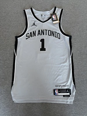 San Antonio Spurs Jordan Victor Wembanyama Authentic Statement Jersey 40 NWT - Image 1 of 4
