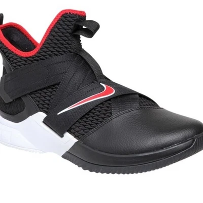 Tênis Nike preto e vermelho cano alto - Imagem 1 de 4